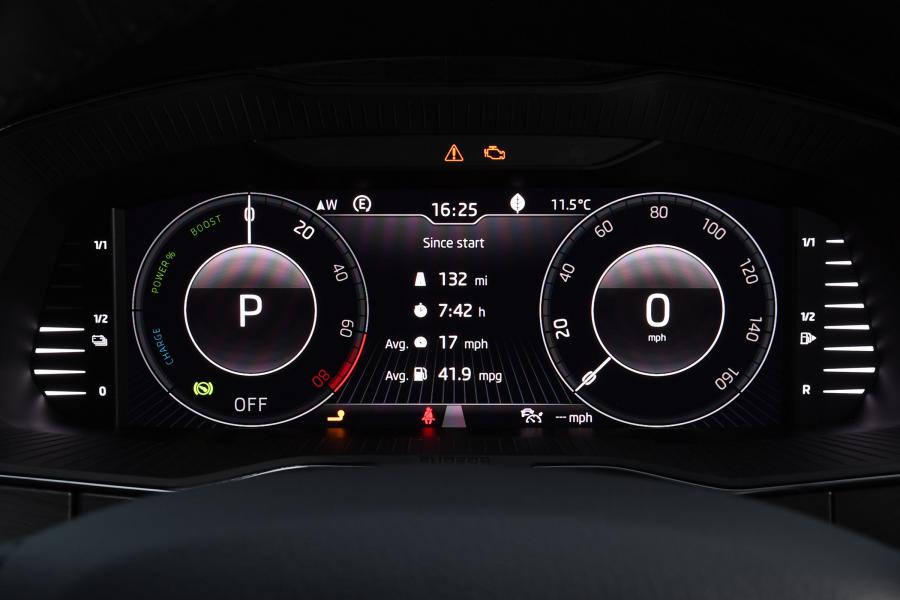Панель приборов Skoda Superb iV Combi (3V) 2019 года  (UK) (фото 5 из 19)